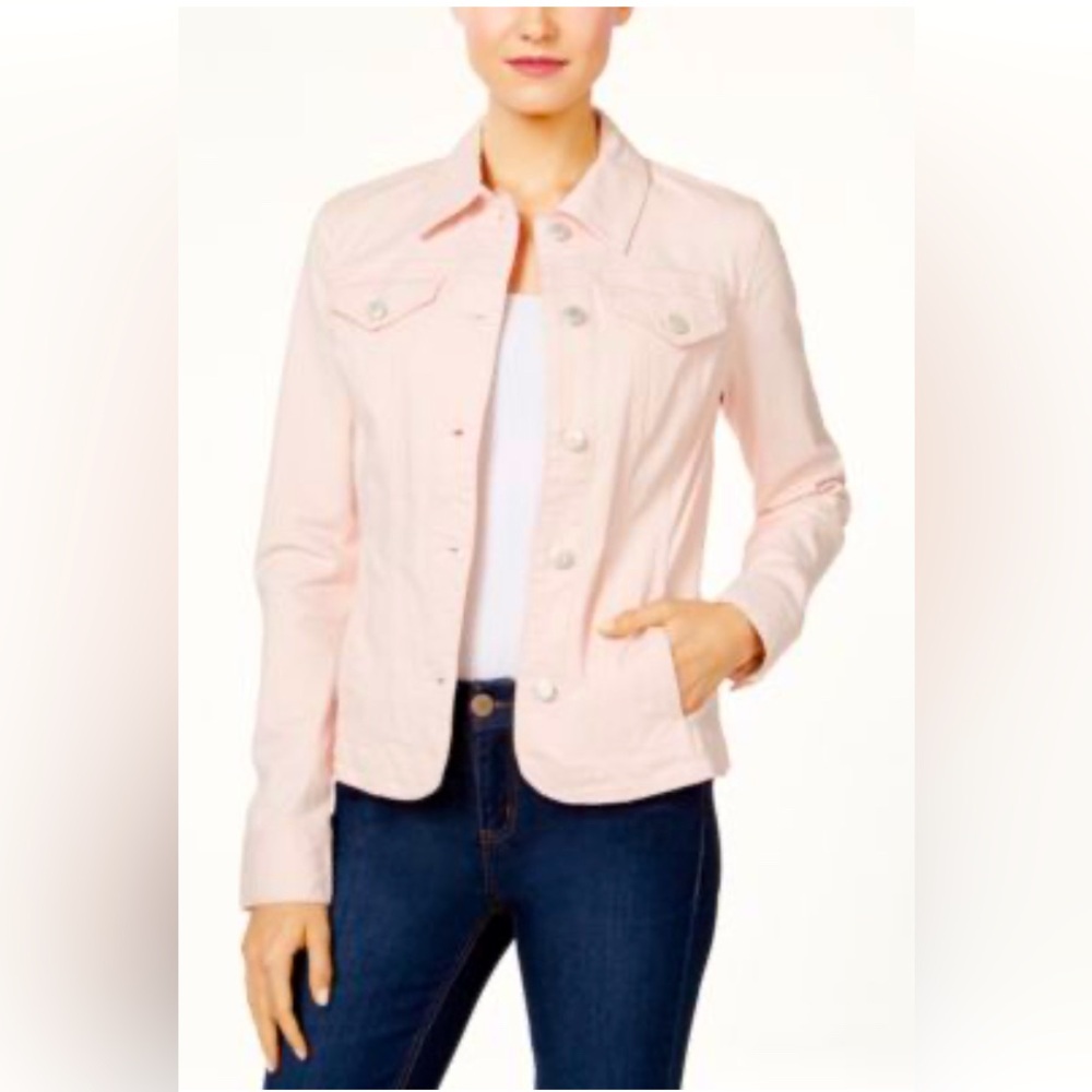 Women's Pink Denim Jacket